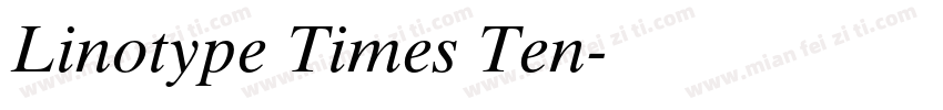 Linotype Times Ten字体转换
